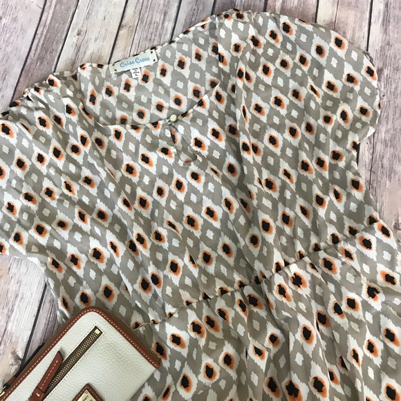 Dresses & Skirts - Criss Cross Ikat Patterned Dress